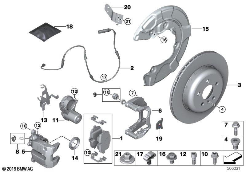 Genuine Brake Disc Pair Ventilated Perforated 34207889663