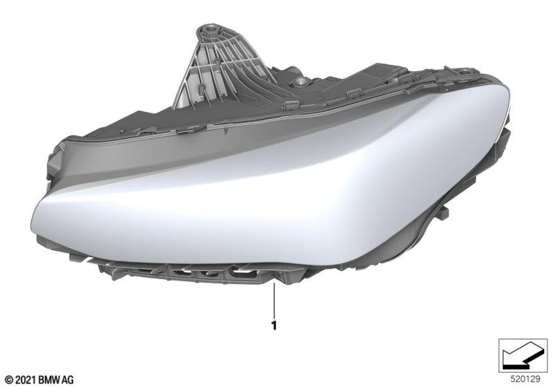 Genuine Right OS Offside Headlight LED Headlamp Fits U06 63115A431C2
