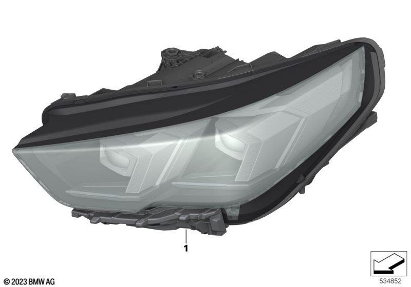 Genuine Left Headlight LED Adaptive Shadow Line Fits U10 63115A68305