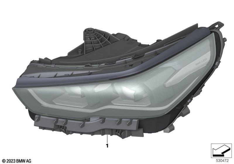 Genuine Right Headlight LED Adaptive Headlamp Fits G60 G61 G68 63115A87906