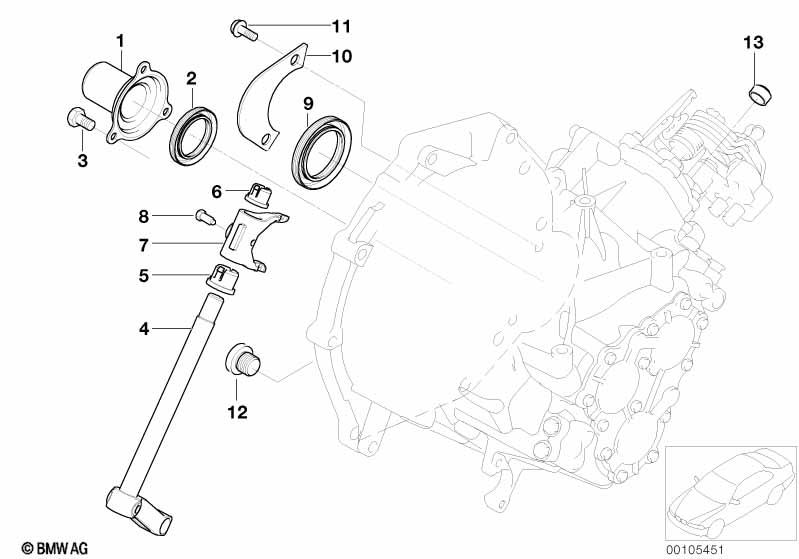 Genuine Clutch Release Bearing Guide Tube Fits R52 R50 R53 23117551719
