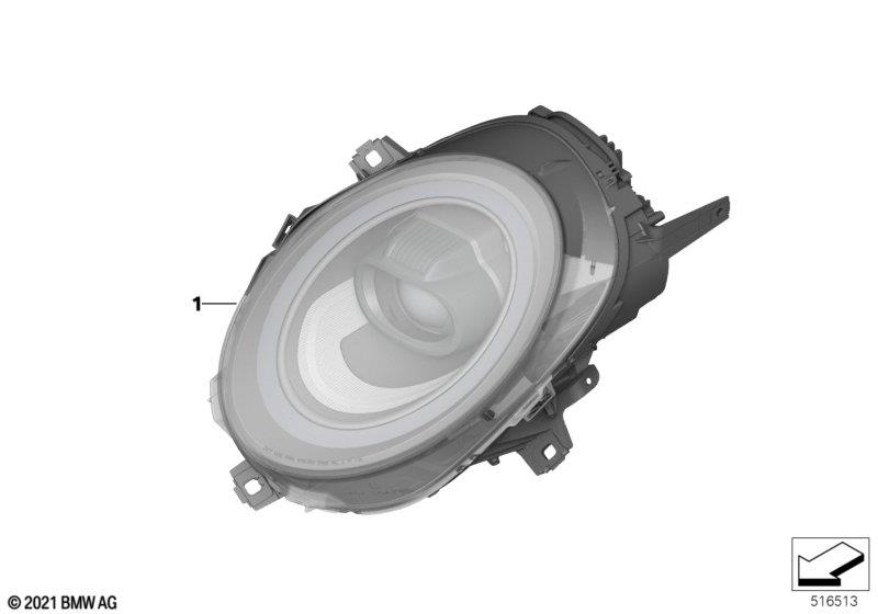 Genuine Left Headlight LED Black Line RHD Fits F57 LCI F54 LCI 63115A21CA3