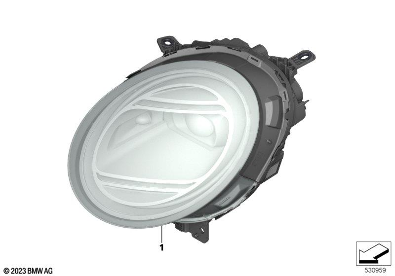 Genuine Left NS Nearside Headlight LED Headlamp Fits J01 63115A7ECD8