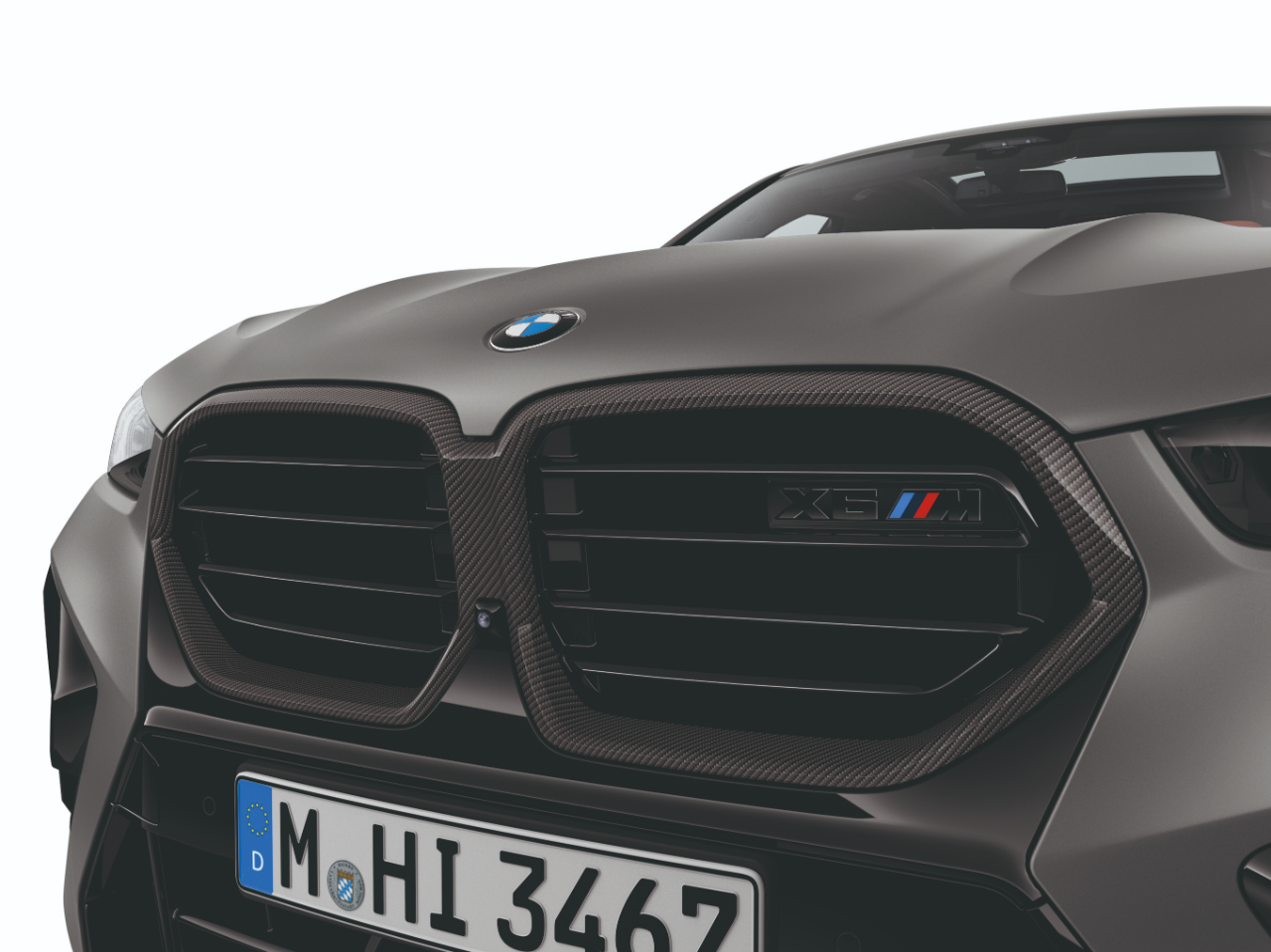 Genuine M Performance Front Ornamental Grille Carbon Replacement 51135A69BE6