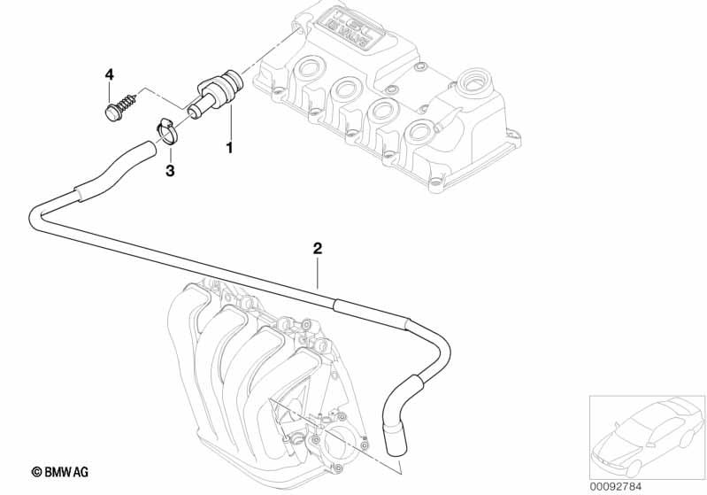 Genuine Crank Case Ventilation Vent Valve Fits R52 R50 R53 11127829990