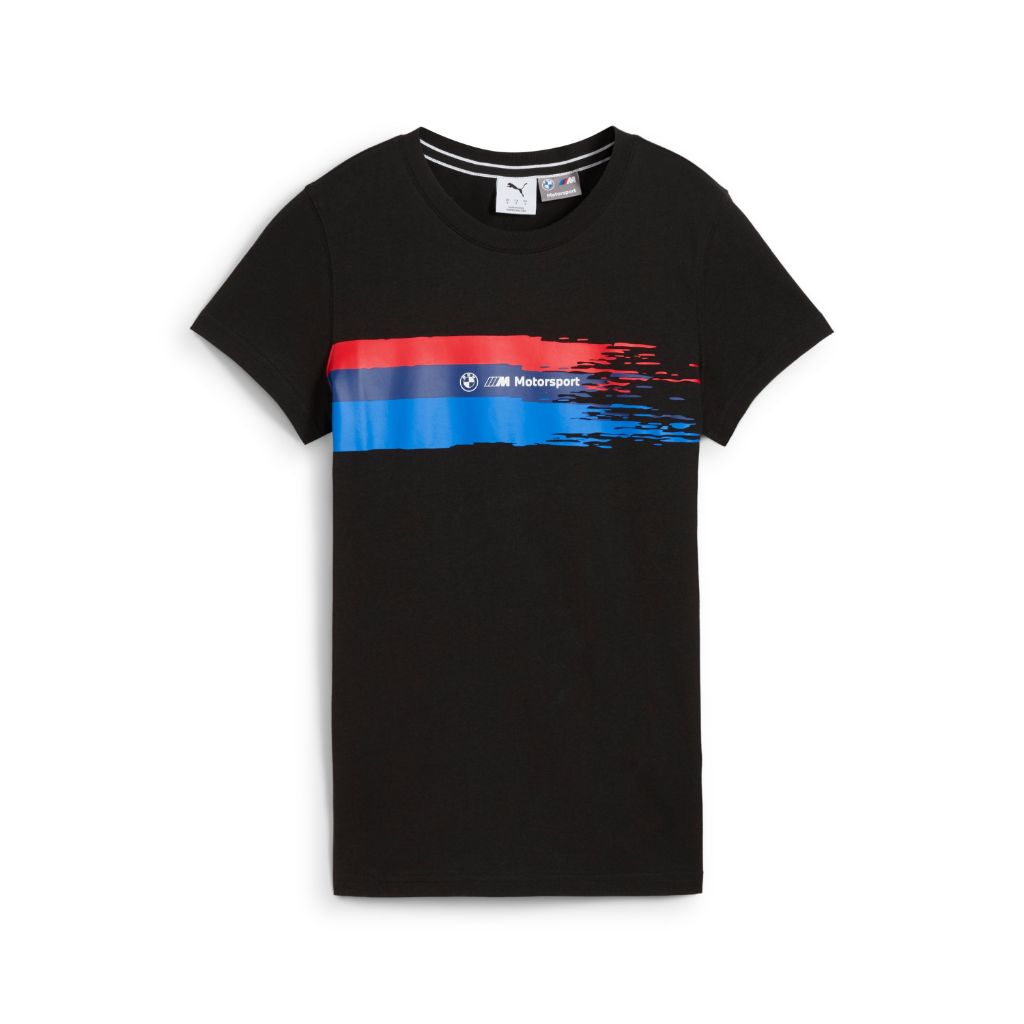 Genuine M Motorsport Graphic Womens Ladies T Shirt Black Tee Top Regular Fit