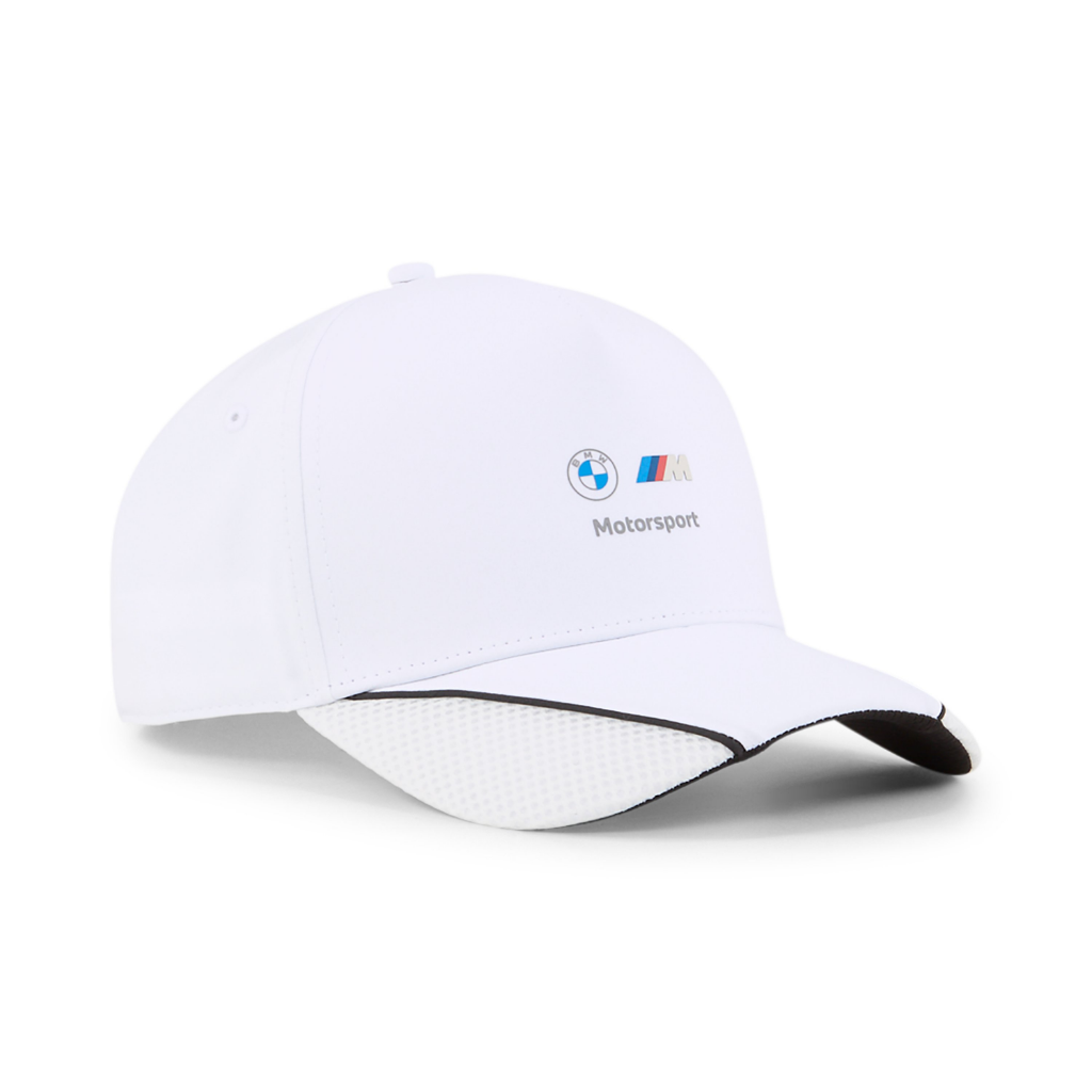 Genuine M Motorsport Baseball Cap White Hat Adjustable Panel