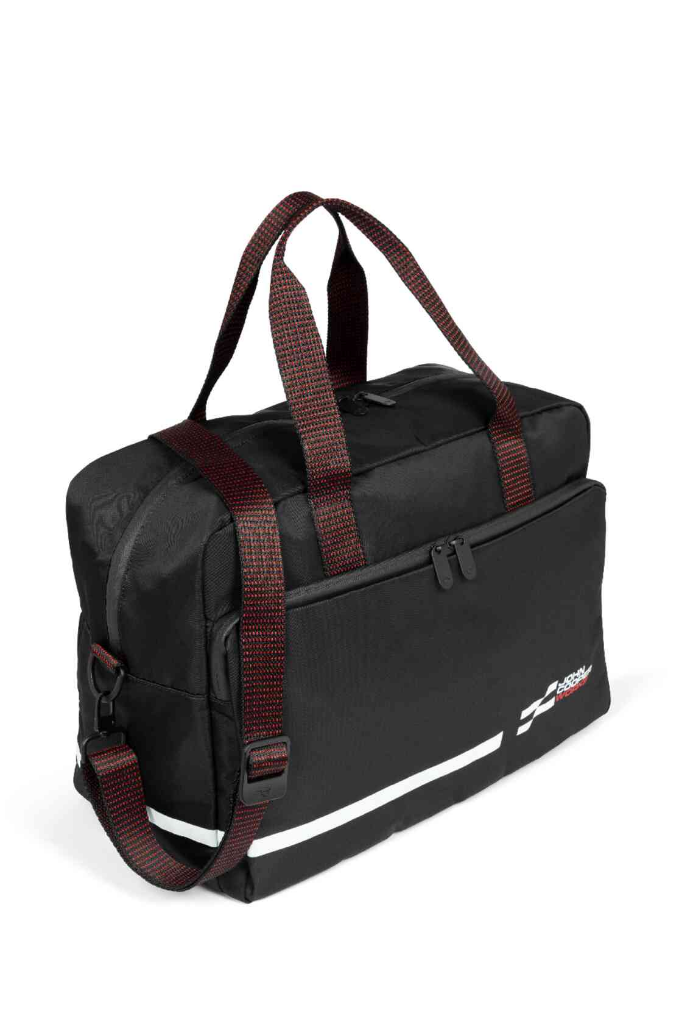 Genuine JCW Logo Traveller Bag Black 28.5L Shoulder Strap 80225B54F32