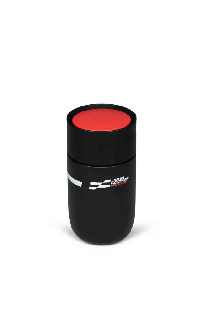 Genuine JCW Logo Travel Mug Black 300ml 0.3L Double Walled 80285B54F35