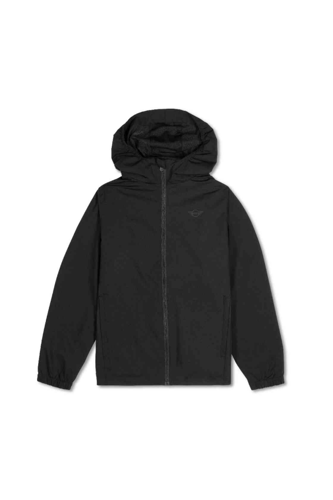 Genuine Wordmark Womens Ladies Jacket Black Top Hood Full Zip Loose Fit