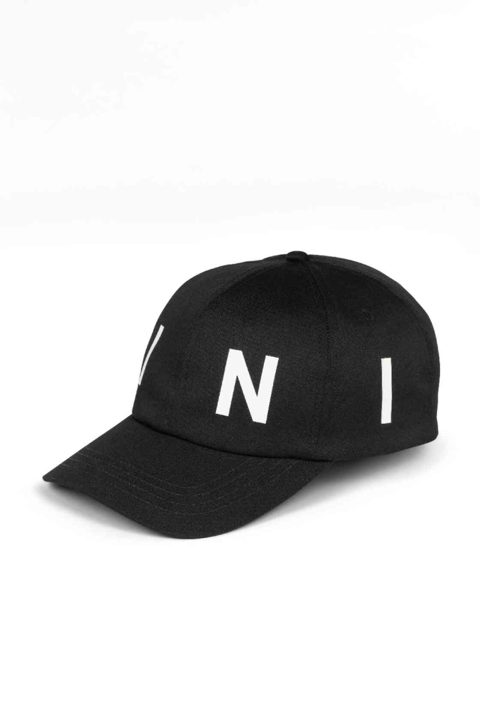 Genuine Wordmark Baseball Cap Black Hat  Panel Fabric Adjuster