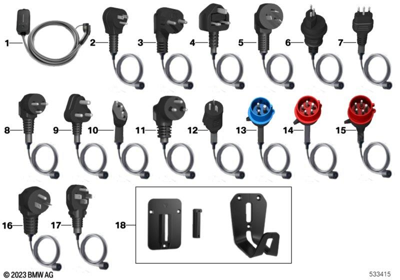 Genuine Charging Cable Adapter JIS C8303 Fits F45 F45 LCI U06 61448490526