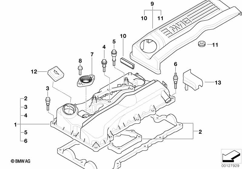 Genuine Engine Cylinder Head Cover view 2