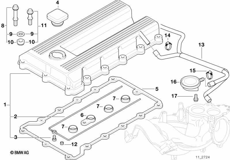 Genuine Cooling System Vent Hose view 2