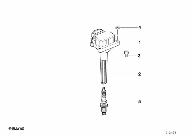 Genuine High Power Spark Plug Service Ignition Replacement 12 12 0 037 608 view 2