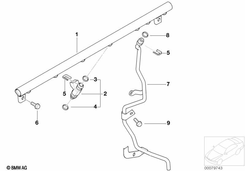 Genuine Fuel Injection Valve Injector 13 64 7 830 975 view 2
