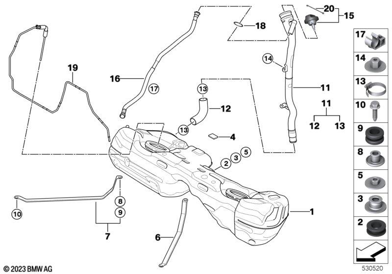 Genuine Locking Anti Theft Fuel Tank Filler Sealing Cap view 2