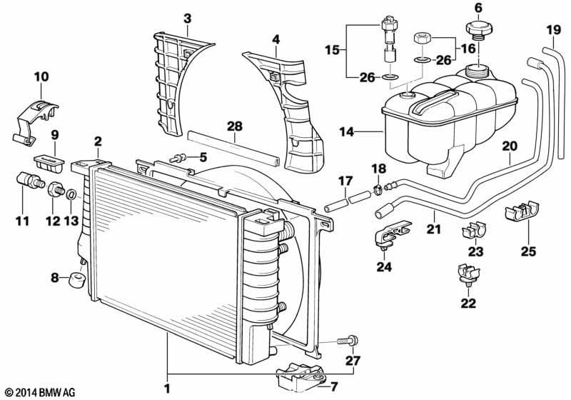 Genuine Radiator 17 11 2 227 281 view 2