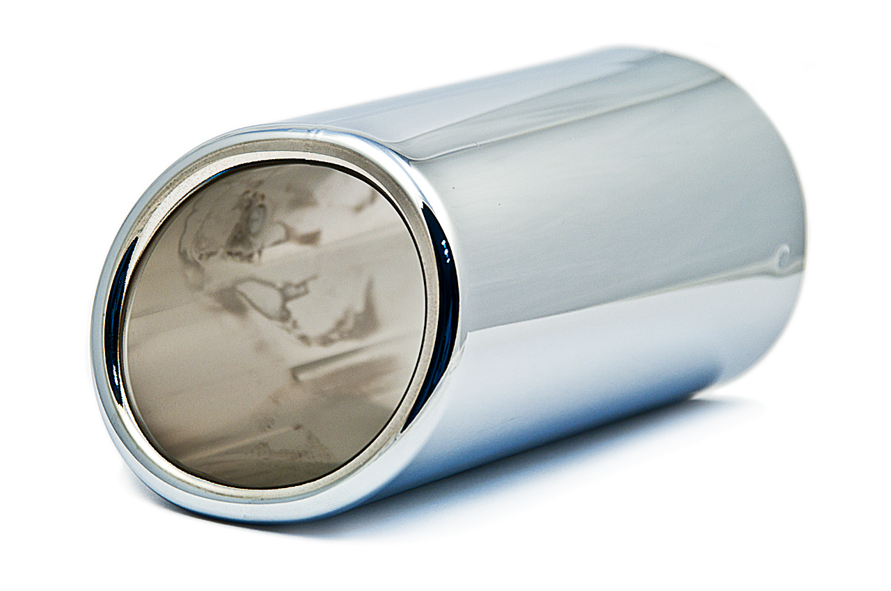 Genuine Exhaust Tailpipe Tip Trim Chrome view 2