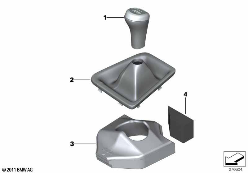 Genuine Gear Lever Shift Boot Gaiter Leather Black 25 11 7 588 038 view 2