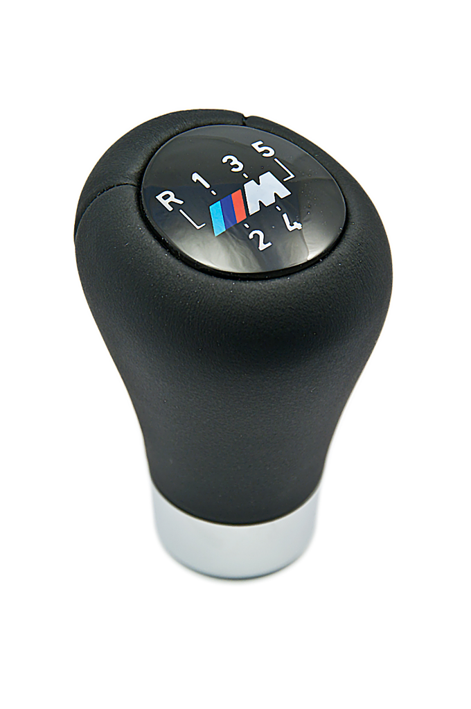 Genuine 5-Speed M Leather Gear Stick Knob Black 25 11 7 896 031 view 2
