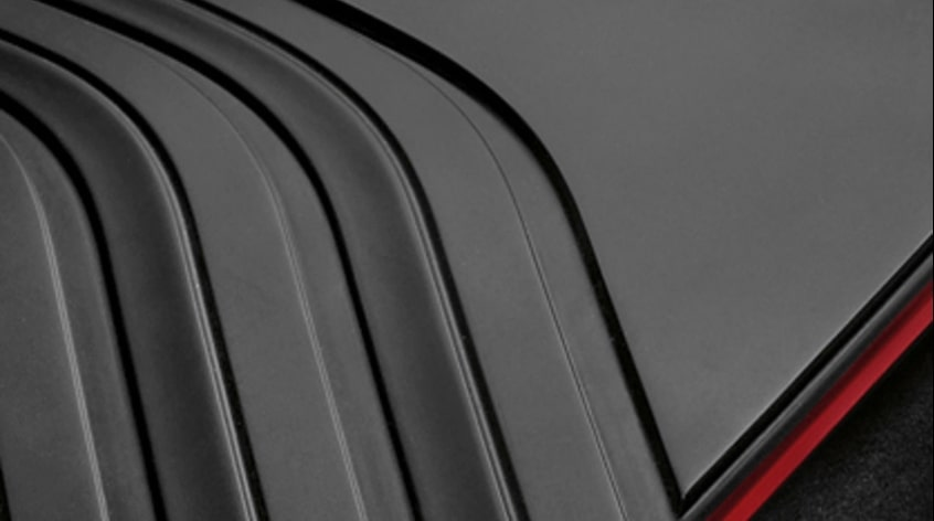 Genuine Rear Floor Mats All Weather Anthracite Red Fits F45 51472287860