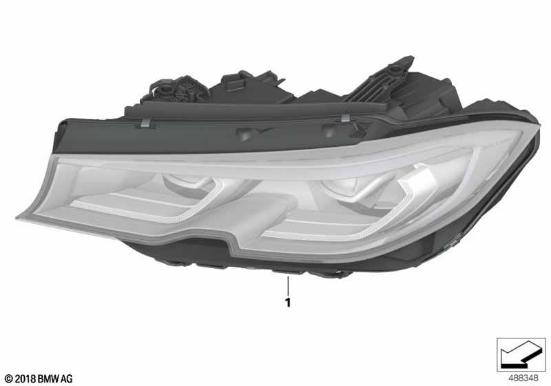 Genuine Right OS Offside Headlight LED Headlamp Fits G20 G21 63118496152