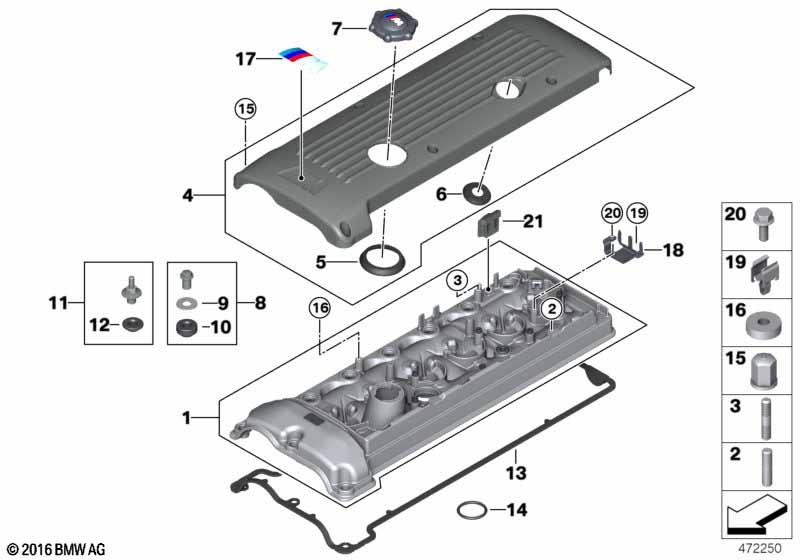 Genuine Cylinder Head Cover Oil Filler Neck Sealing Cap 11 12 7 832 157