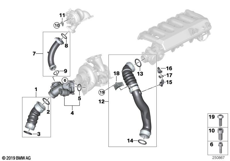 Genuine Intake Manifold Charge Air Line 11 61 7 799 873