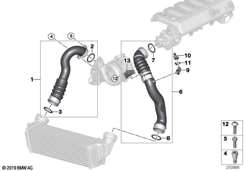 Genuine Intake Manifold Charge Air Line 11 61 8 506 079