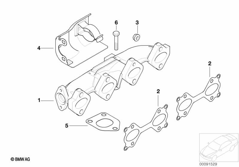 Genuine Exhaust Manifold 11 62 7 790 219