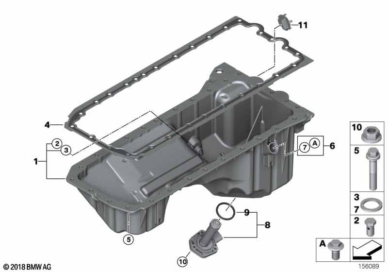 Genuine Replacement Engine Drain Oil Pan