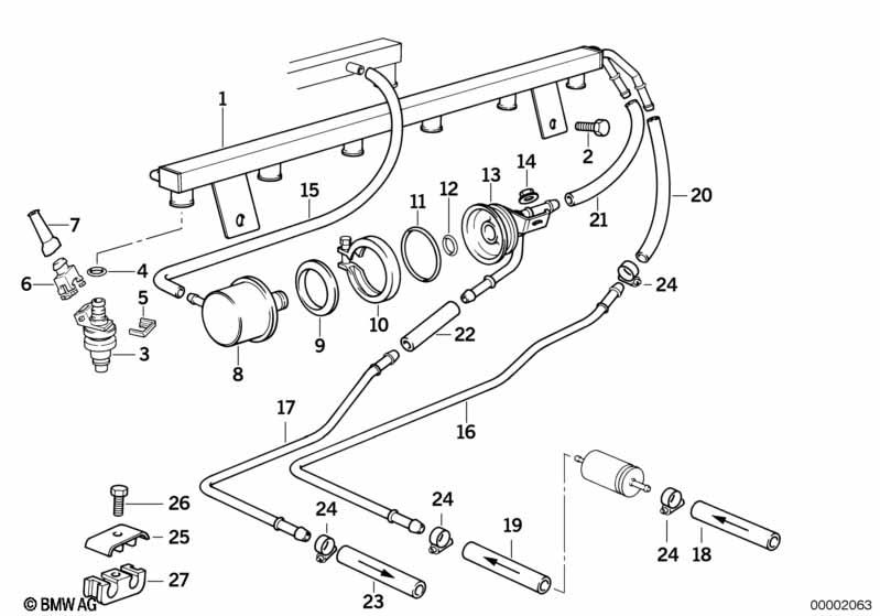 Genuine Fuel Injection Valve Injector 13 64 1 310 641