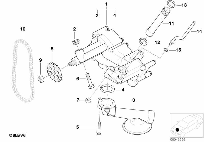 Genuine Lubrication System Oil Pump 11 41 1 439 260