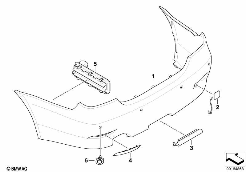 Genuine Trailer Tow Hitch Trim Cover Primed 51 12 7 120 005
