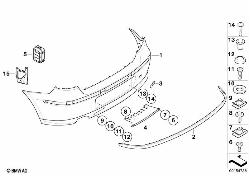 Genuine Rear Towing Eye Trim Cover Flap Primed 51 12 7 203 928
