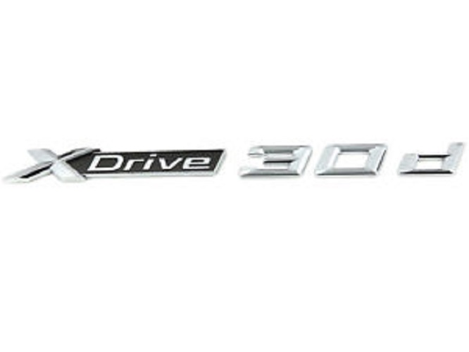 Genuine "X Drive 30d" Trunk Boot Lettering Emblem Badge