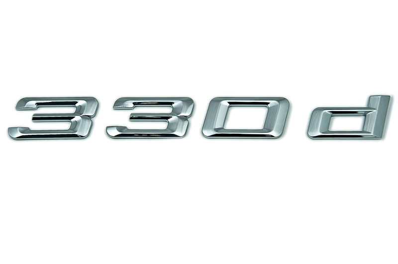 Genuine "330d" Self-Adhesive Sticker Badge Emblem 51 14 8 255 238