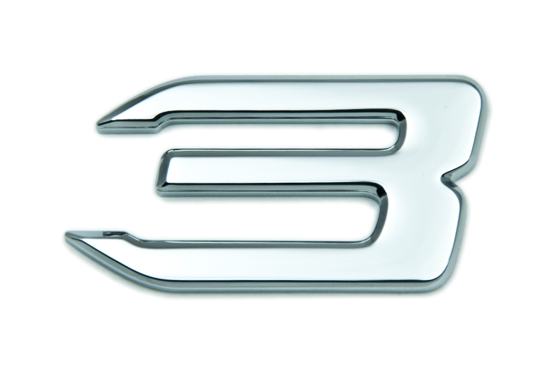 Genuine "3" Self-Adhesive Sticker Boot/Trunk Badge Emblem 51 14 8 399 310