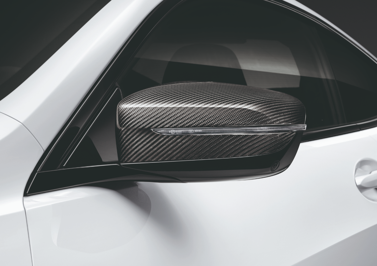 Genuine Left Passenger Side NS Mirror Cover Cap Carbon RHD 51 16 2 365 977