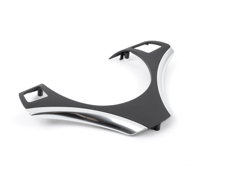 Genuine Steering Wheel Cover Trim Black+Chrome 32 30 6 795 587