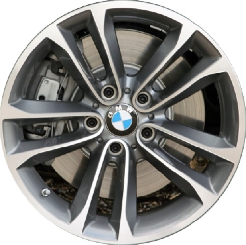 Genuine 18" Light Alloy Wheel Disc Bright Turned Double Spoke 36 11 6 850 293