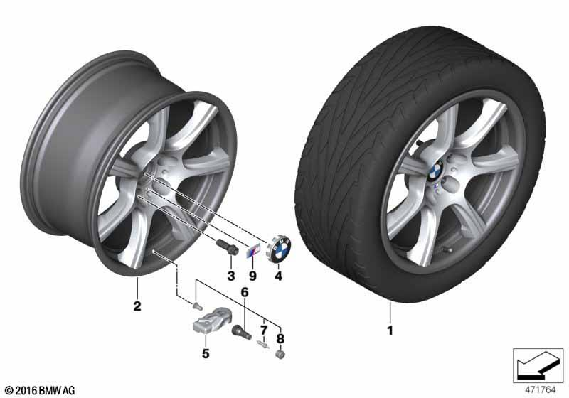 Genuine 19" Disc Rim For Hybrid Wheel 681M 9.5x19 ET:29 36 11 6 873 426