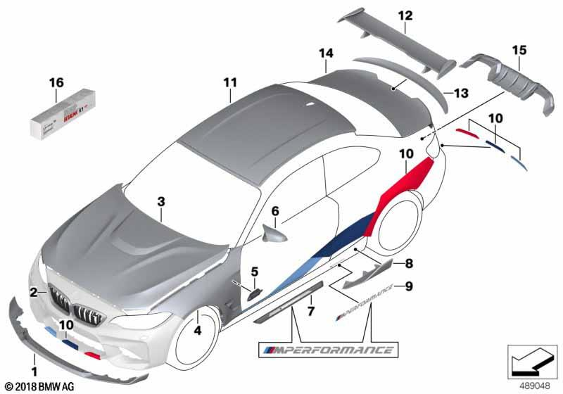 Genuine Right Driver Side OS Mirror Cover Cap Carbon RHD