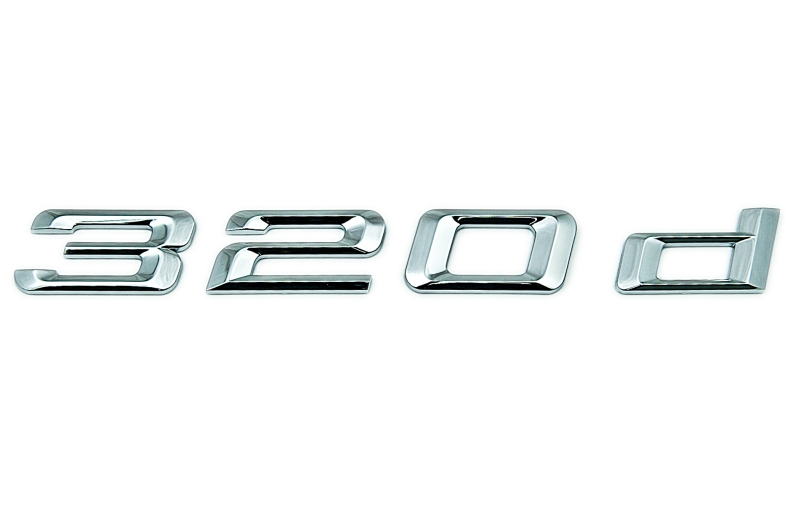 Genuine "320d" Adhesive Sticker Badge Emblem 51 14 7 166 210