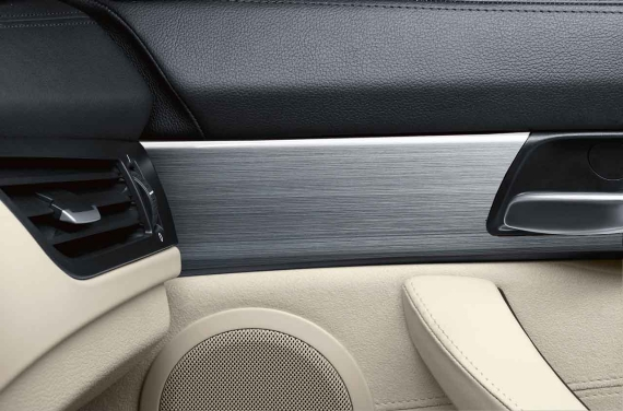 Genuine Interior Door Handle Cover Trim Aluminium Left 51 41 9 167 023
