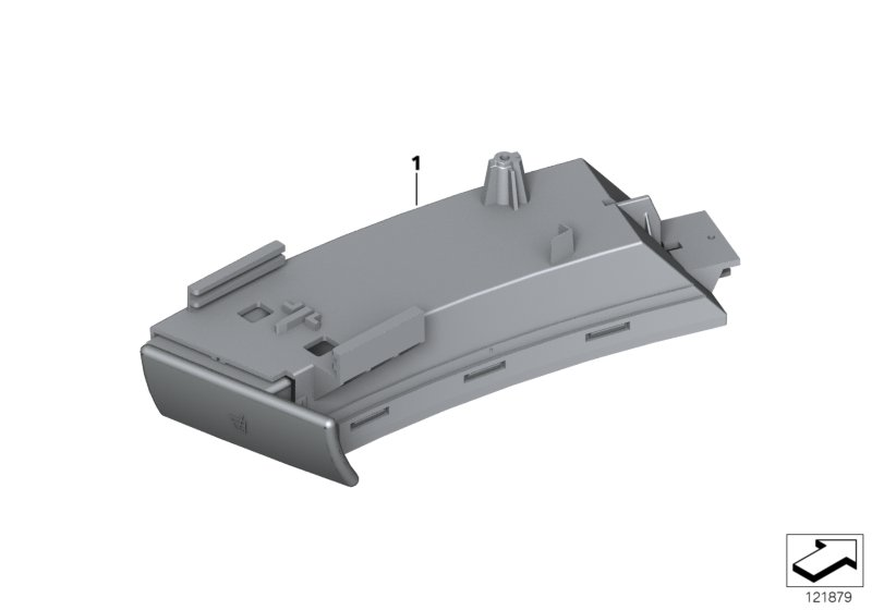 Genuine Front Right Drink Holder Black 51 45 7 070 324