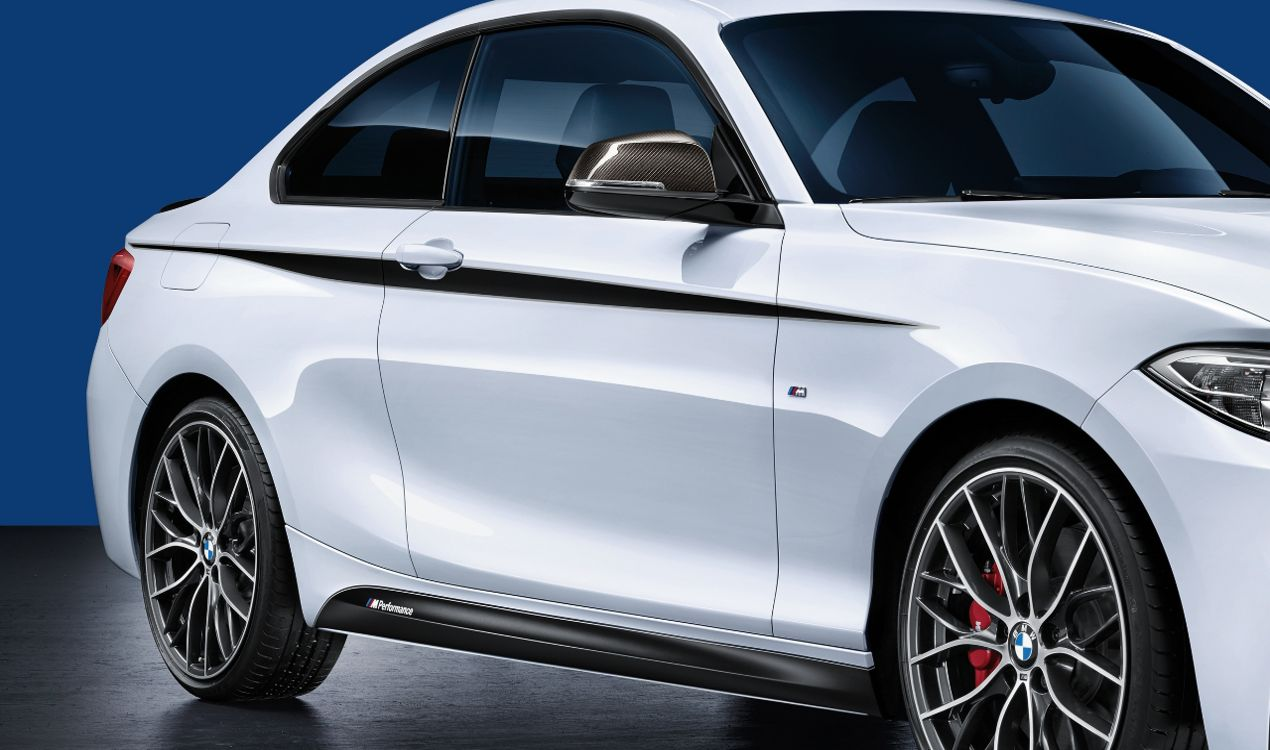 Genuine M Performance Accentuation Side Stripes Black Silver 51 14 2 406 145