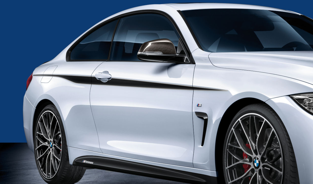 Genuine M Performance Accentuation Side Stripes Black Silver 51 14 2 406 751