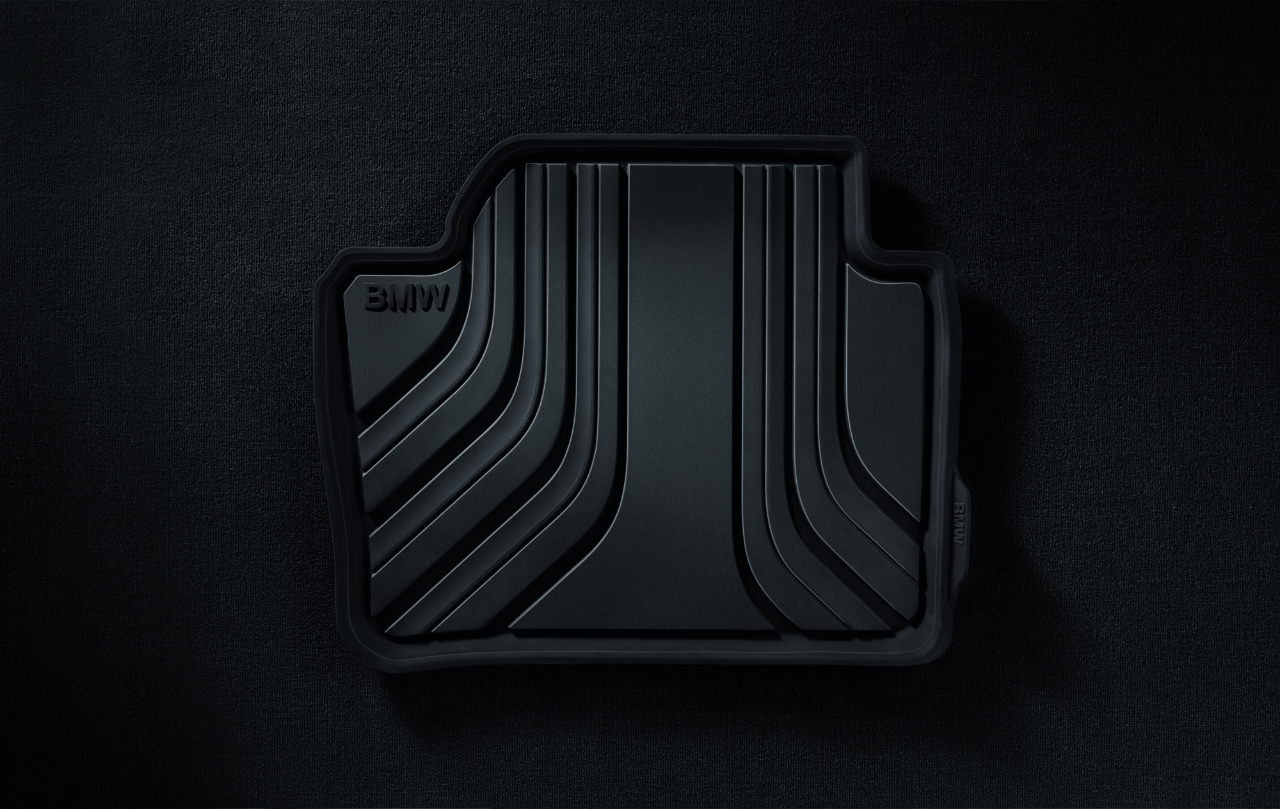 Genuine Rear All Weather Rubber Floor Mats Anthracite Basic Line 51 47 2 219 802